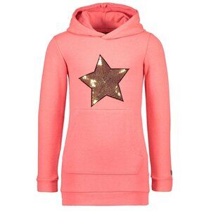 NWT - Moodstreet - Coral Girls' Hoodie with Sequin Star